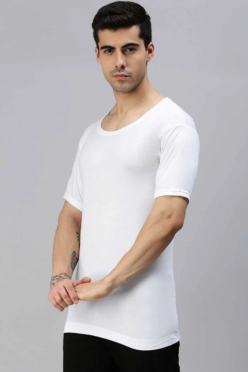 Ravi Men's Combed Cotton Short Sleeve Vest